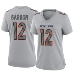 Women's Jahdae Barron Denver Broncos No.12 Game Atmosphere Fashion Jersey - Gray