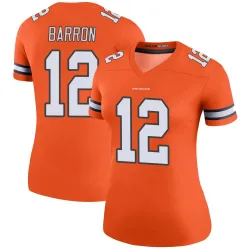 Women's Jahdae Barron Denver Broncos No.12 Legend Color Rush Jersey - Orange