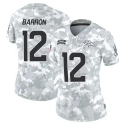 Women's Jahdae Barron Denver Broncos No.12 Limited 2024 Salute to Service Jersey - Arctic Camo