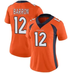 Women's Jahdae Barron Denver Broncos No.12 Limited Team Color Vapor Untouchable Jersey - Orange