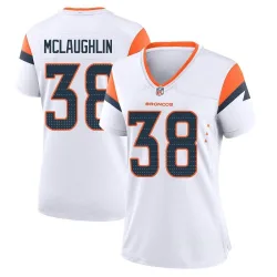 Women's Jaleel McLaughlin Denver Broncos No.38 Game 2nd Jersey - White