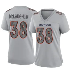 Women's Jaleel McLaughlin Denver Broncos No.38 Game Atmosphere Fashion Jersey - Gray