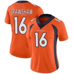 Women's Jeremy Crawshaw Denver Broncos No.16 Limited Team Color Vapor Untouchable Jersey - Orange