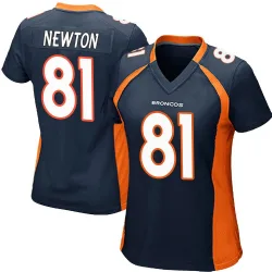 Women's Jerjuan Newton Denver Broncos No.81 Game Alternate Jersey - Navy Blue