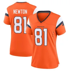 Women's Jerjuan Newton Denver Broncos No.81 Game Jersey - Orange