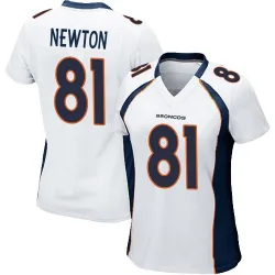 Women's Jerjuan Newton Denver Broncos No.81 Game Jersey - White
