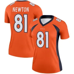 Women's Jerjuan Newton Denver Broncos No.81 Legend Jersey - Orange