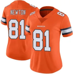 Women's Jerjuan Newton Denver Broncos No.81 Limited Color Rush Vapor Untouchable Jersey - Orange