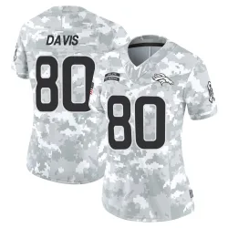 Women's Joaquin Davis Denver Broncos No.80 Limited 2024 Salute to Service Jersey - Arctic Camo