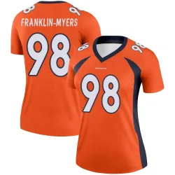 Women's John Franklin-Myers Denver Broncos No.98 Legend Jersey - Orange