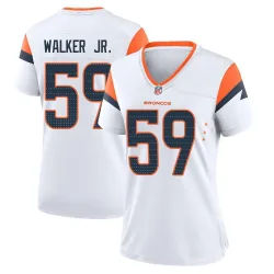 Women's Johnny Walker Jr. Denver Broncos No.59 Game 2nd Jersey - White
