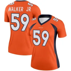 Women's Johnny Walker Jr. Denver Broncos No.59 Legend Jersey - Orange