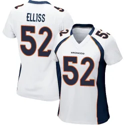 Women's Jonah Elliss Denver Broncos No.52 Game Jersey - White