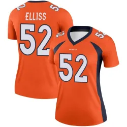 Women's Jonah Elliss Denver Broncos No.52 Legend Jersey - Orange