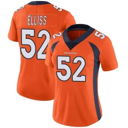 Women's Jonah Elliss Denver Broncos No.52 Limited Team Color Vapor Untouchable Jersey - Orange