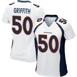 Women's Jonas Griffith Denver Broncos No.50 Game Jersey - White