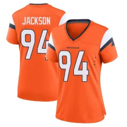 Women's Jordan Jackson Denver Broncos No.94 Game Jersey - Orange