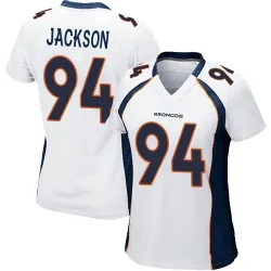 Women's Jordan Jackson Denver Broncos No.94 Game Jersey - White