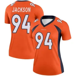 Women's Jordan Jackson Denver Broncos No.94 Legend Jersey - Orange