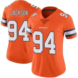 Women's Jordan Jackson Denver Broncos No.94 Limited Color Rush Vapor Untouchable Jersey - Orange