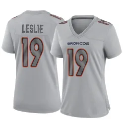 Women's Jordan Leslie Denver Broncos No.19 Game Atmosphere Fashion Jersey - Gray