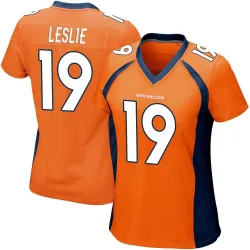 Women's Jordan Leslie Denver Broncos No.19 Game Team Color Jersey - Orange