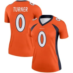 Women's Jordan Turner Denver Broncos No.0 Legend Jersey - Orange