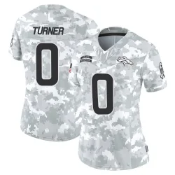 Women's Jordan Turner Denver Broncos No.0 Limited 2024 Salute to Service Jersey - Arctic Camo