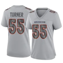 Women's Jordan Turner Denver Broncos No.55 Game Atmosphere Fashion Jersey - Gray