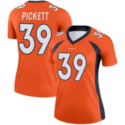 Women's Joshua Pickett Denver Broncos No.39 Legend Jersey - Orange