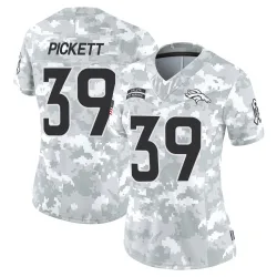 Women's Joshua Pickett Denver Broncos No.39 Limited 2024 Salute to Service Jersey - Arctic Camo
