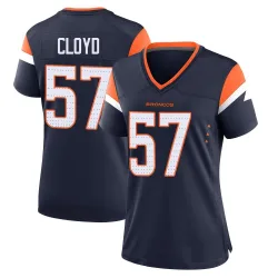 Women's K.J. Cloyd Denver Broncos No.57 Game Alternate Jersey - Navy