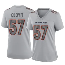 Women's K.J. Cloyd Denver Broncos No.57 Game Atmosphere Fashion Jersey - Gray