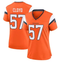 Women's K.J. Cloyd Denver Broncos No.57 Game Jersey - Orange