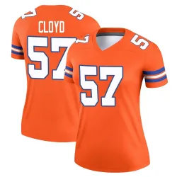 Women's K.J. Cloyd Denver Broncos No.57 Legend Alternate Mile High Collection 1977 Throwback Jersey - Orange