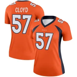 Women's K.J. Cloyd Denver Broncos No.57 Legend Jersey - Orange