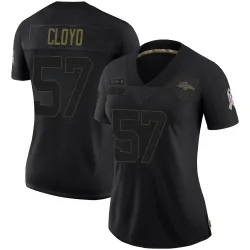 Women's K.J. Cloyd Denver Broncos No.57 Limited 2020 Salute To Service Jersey - Black