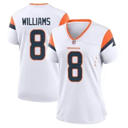 Women's K'Waun Williams Denver Broncos No.8 Game 2nd Jersey - White