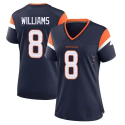Women's K'Waun Williams Denver Broncos No.8 Game Alternate Jersey - Navy