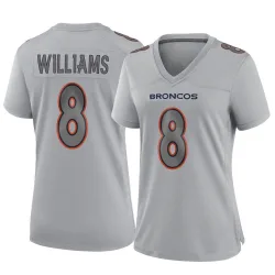 Women's K'Waun Williams Denver Broncos No.8 Game Atmosphere Fashion Jersey - Gray