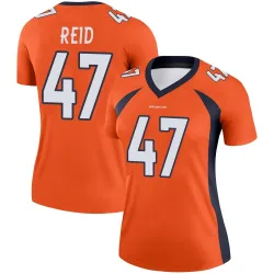 Women's Karene Reid Denver Broncos No.47 Legend Jersey - Orange