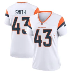 Women's Keidron Smith Denver Broncos No.43 Game 2nd Jersey - White