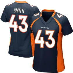 Women's Keidron Smith Denver Broncos No.43 Game Alternate Jersey - Navy Blue