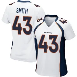 Women's Keidron Smith Denver Broncos No.43 Game Jersey - White