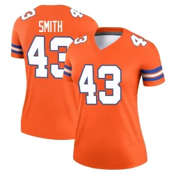 Women's Keidron Smith Denver Broncos No.43 Legend Alternate Mile High Collection 1977 Throwback Jersey - Orange