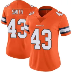 Women's Keidron Smith Denver Broncos No.43 Limited Color Rush Vapor Untouchable Jersey - Orange