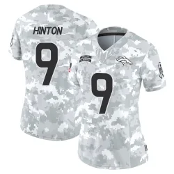 Women's Kendall Hinton Denver Broncos No.9 Limited 2024 Salute to Service Jersey - Arctic Camo