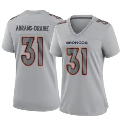 Women's Kris Abrams-Draine Denver Broncos No.31 Game Atmosphere Fashion Jersey - Gray
