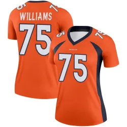 Women's Kristian Williams Denver Broncos No.75 Legend Jersey - Orange