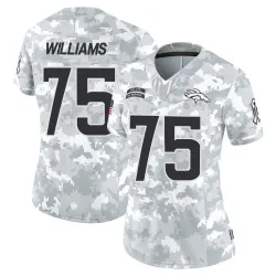 Women's Kristian Williams Denver Broncos No.75 Limited 2024 Salute to Service Jersey - Arctic Camo